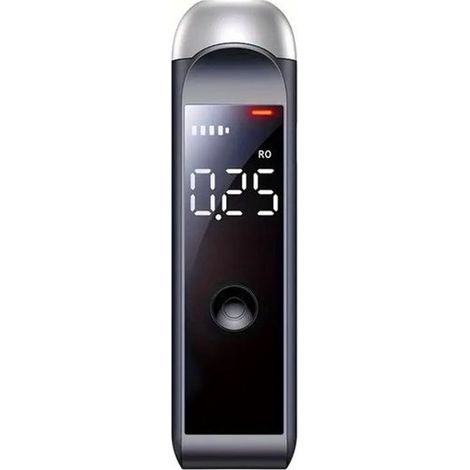 Alcootest automatique professionnel – Alcootest numérique avec écran LCD – Test d'haleine précis et rapide – Rechargeable par USB – Contrôle de sécurité pour la conduite, les fêtes et une utilisation (1/5)