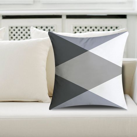 Housse de coussin/taie d'oreiller moderne et résistante pour voiture ou maison (37) (1/5)