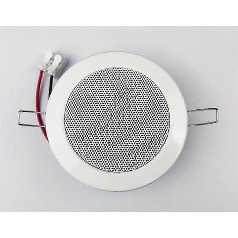 Haut-parleur de plafond passif de 3 pouces, 8 ohms et 6 watts pour salle de bain, résistant à l'humidité, système de musique d'ambiance de haute qualité. (1/5)