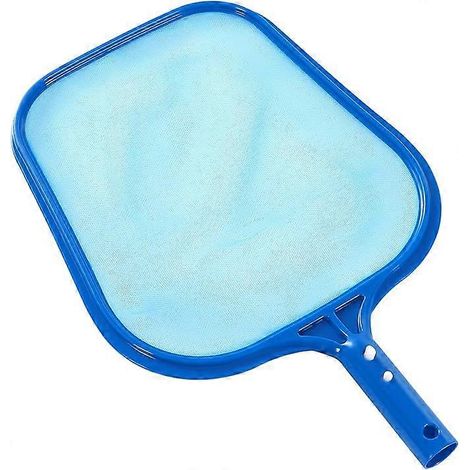 Épuisette de piscine - Épuisette de piscine avec cadre en plastique, épuisette à mailles fines, épuisette pour nettoyer les feuilles des piscines, spas et jacuzzis (Bleu) (1/5)
