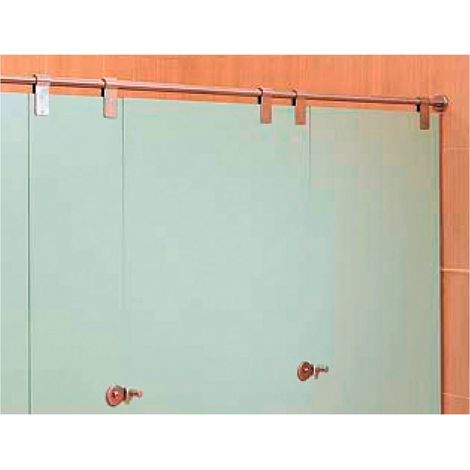Cabine Sanitaire (U) 1,80 Mètres Fixation Murale Inox (1/5)