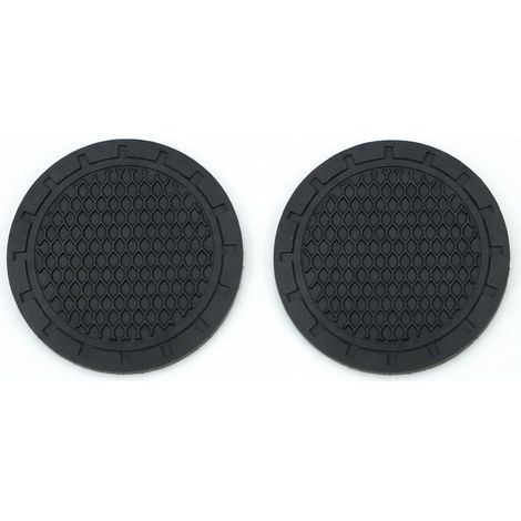 Sottobicchieri per auto logo decorativo, bordo nero antiscivolo, paio (1/5)