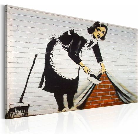 Tableau femme de ménage à londres par banksy - 90 x 60 cm (1/4)