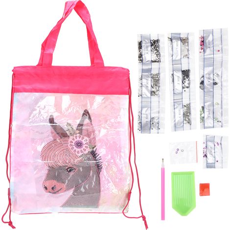 Backpack Bag WearResistant Large Capacity Rhinestones Painting Drawstring Home Storage Tool(AA806 ) (1/5)