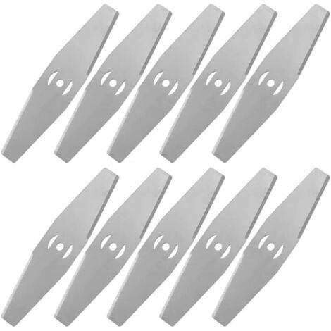 10 PCS Metall-Rasentrimmer-Klingen Rasentrimmer Zubehör Metallmesser Ersatz-Sägeblatt zum Schneiden von Grasblatt
