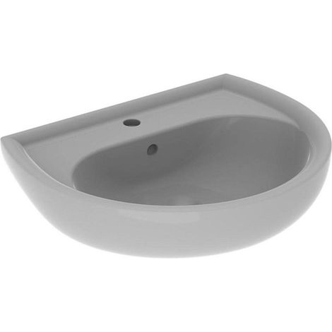 Lavabo Geberit RENOVA 600x490mm con foro rubinetto con troppopieno Manhattan