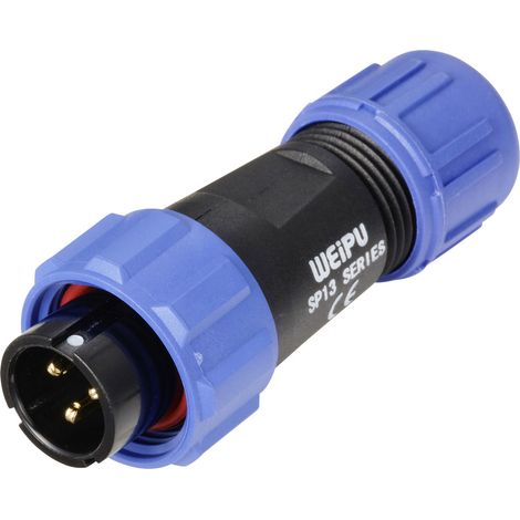 Weipu SP1310 / P 3 I Rundstecker Stecker, gerade Gesamtpolzahl: 3 Serie (Rundsteckverbinder): SP13