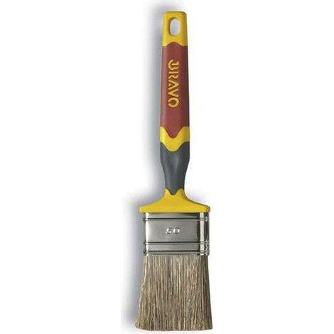Pennello Piatto per Legno Pittura Smalto Manico Soft Touch Nespoli 20 25 40 50 - Larghezza Setola: N. 20