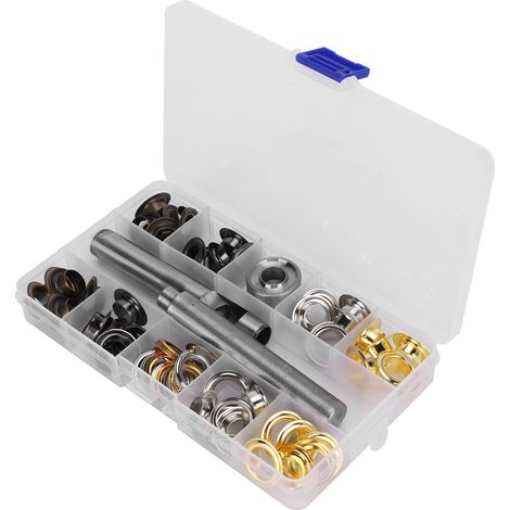 Kit d'outils pour œillets, pose d'œillets creux, étiquettes publicitaires, boutons cloués, quincaillerie KQ-204 12 mm
