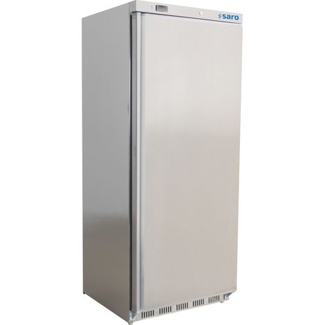 Réfrigérateur professionnel inox 620L ventilé 3 tablettes réglables contrôle numérique classe A - Saro