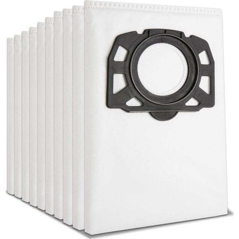 Lot de 10 sacs d'aspirateur pour Kärcher 2.863-006.0, Sacs Aspirateur pour Kärcher WD4 WD5 WD6 WD5P WD6P Premium MV4 MV5 MV6 pour Aspirateur (1/5)