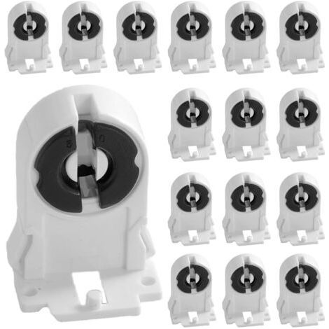 Support de lampe fluorescente G13 T8, 30 pièces, support de lumière Durable, pieds fluorescents 2A T8, capuchon pour Tube Fluorescent LED (1/5)