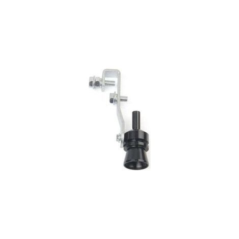 Silencieux turbo de voiture tuyau d'échappement simulateur de soupape de soufflage simulateur de sifflet noir XL (1/4)