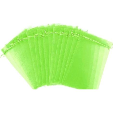 [JAMAIS UTILISÉ] Lot de 100 sacs écologiques en filet de jardin pour arbres fruitiers, sacs de protection pour fruits, sacs en maille avec cordon de serrage pour plantes, fruits et fleurs (10 x 12 cm) (1/4)