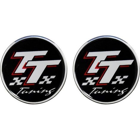 3D Sticker Tt Tuning - Confezione: 2 PEZZI - Diametro: 21 MM
