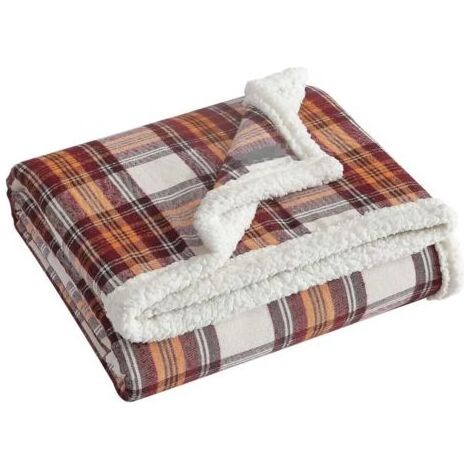 Couverture en polaire Sherpa réversible, décoration d'intérieur pour toutes les saisons (1/5)