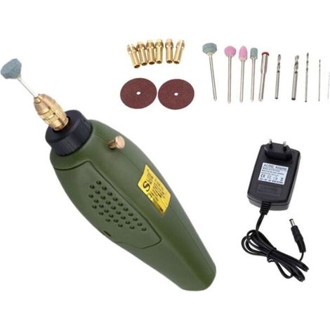 Europäische Norm zwei Rundstecker Mini Elektroschleifer DIY Gravieren Elektrobohrer Elektrowerkzeug Mikropolier Elektroschleifer, (1/4)