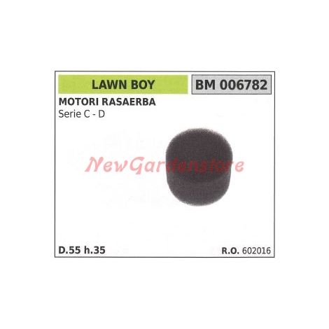 Filtro de aire LAWN BOY motor cortacésped serie C - D 006782