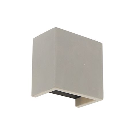 QAZQA Industrielle Beton-Wandleuchte mit Lichteffekt - Meave