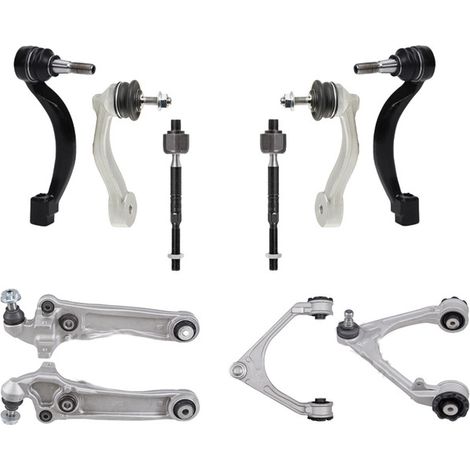 KIT BRACCIO OSCILLANTE 10 PEZZI COMPATIBILE CON JAGUAR XE (X760) 2.0 03.2015 - / Kit Sospensione Completo OE/OEM / Bracci Oscillanti + Testine Sterzo / Sostituzione Diretta OEM