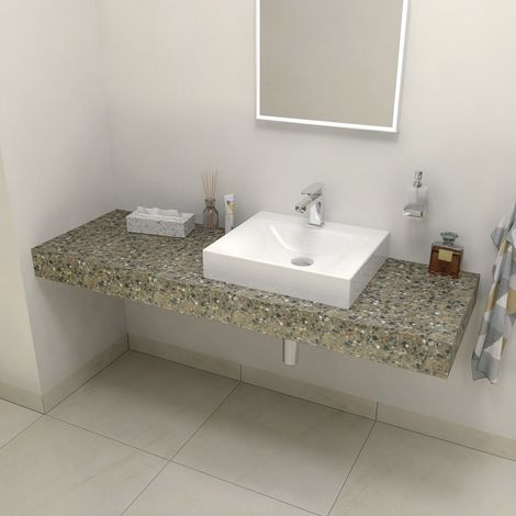 TAILOR Plan de travail Rockstone 150x50 cm, version R (1/4)
