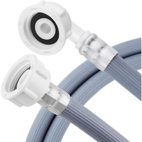 Tuyau d'arrivée d'eau universel Lonimia Premium 2,5m anti-explosion pour lave-linge lave-vaisselle, adaptateur inclus (1/5)