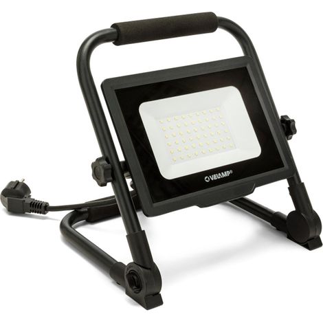 WAINGRO 100W : Projecteur de travail LED SMD 100W avec support de terre et câble 3m - VELAMP - IS767 (1/4)
