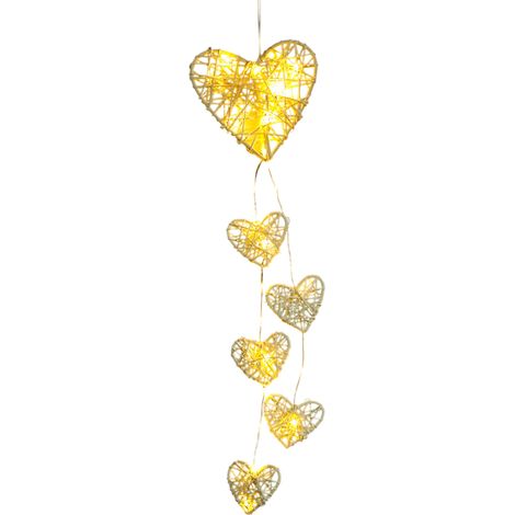 1 Attrape-rêves en rotin, design créatif, éclairage coloré, décoration murale pour Saint-Valentin (1/5)