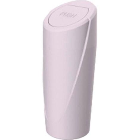 Poubelle de voiture avec porte-gobelet, seau de rangement facile à installer, petit bac à ordures pour voiture et maison-pink