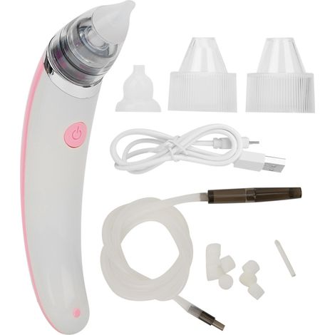 Aspirateur nasal multifonction pour le nettoyage des points noirs et des oreilles (rose) (1/5)