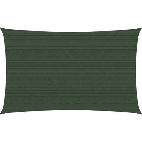 Voile d'ombrage 160 g-m² Vert foncé 2x5 m PEHD (1/5)