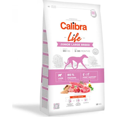CALIBRA DOG life junior cibo secco per cani di taglia grande, agnello, 12 kg