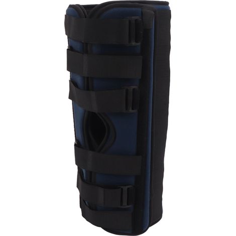 Genouillère avec trois coussinets, sangles réglables, solides bandes d'aluminium, surface en velours, support et stabilisateur de genou. (1/5)