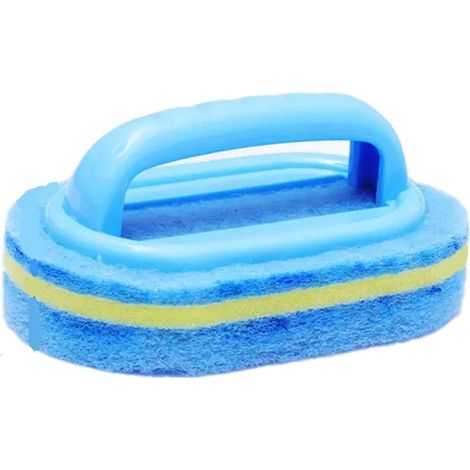 1 Brosse éponge,poignée plastique,nettoyage paroi piscine et carrelage,usage domestique (1/5)