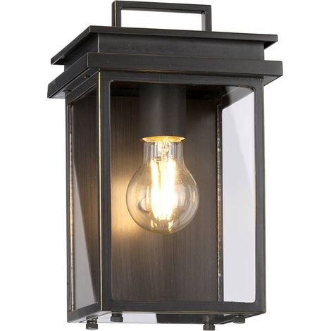 Elstead Glenview Outdoor 1 Lichtwandlaterne, Antikbronze, IP44, E27 (1/5)