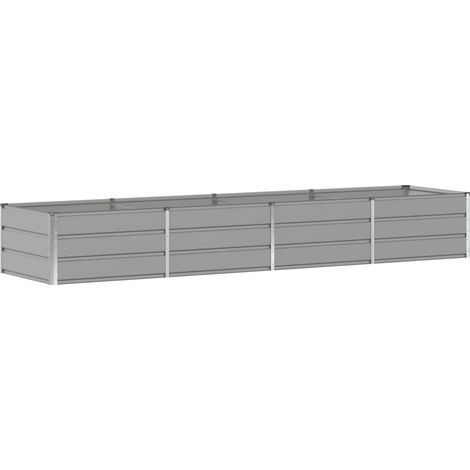 Maison Exclusive - Pflanzkübel Hellgrau 320 x 80 x 45 cm Stahl