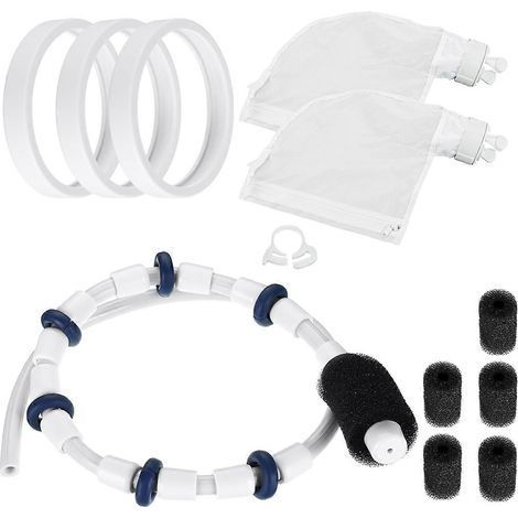 Pièces détachées pour nettoyeur de piscine Polaris 280 480 : 1 tuyau de balayage, 3 pneus, 2 sacs filtrants pour aspirateur, 6 tuyaux de balayage. (1/5)