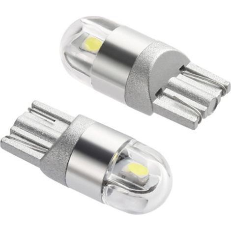 2Pcs Blanc T10 3030 2SMD LED Ampoules de Voiture Lampe Haut illuminum led feu de position Veilleuses led clignotant pour ampoule plaque led veilleuse moto (1/5)