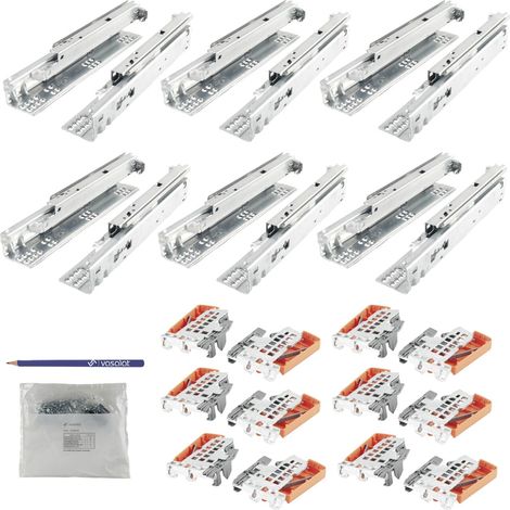Blum Tandem plus Blumotion Vollauszug 560H, 350mm mit Kupplung für 6 Schubladen (1/5)