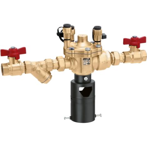Ensemble composé d'un disconnecteur, d'un filtre et de vannes manuelles 3/4" Caleffi 570005 3/4"