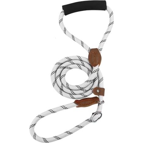 COLLAR ANTIDESLIZANTE PARA PERROS GRIS LARGO 130 cm DIÁMETRO 8 mm (1/5)