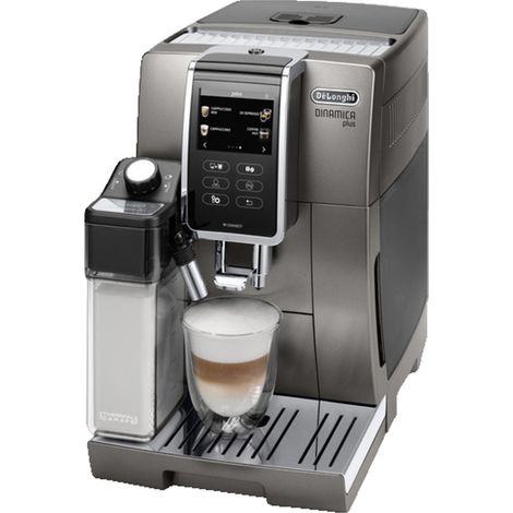 DELONGHI Dinamica Plus ECAM376.95.T - 13 Especialidades de Café Cafetera Automática Titanio