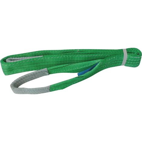 Elingue plate avec boucles 60 mm 2T 1 m vert (1/2)