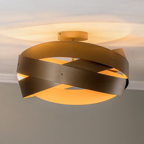 [GEBRAUCHT] B-Ware Euluna Deckenleuchte Tornado Kaffeebraun ø 50 Cm Deckenlampe Lampe Leuchte Spot