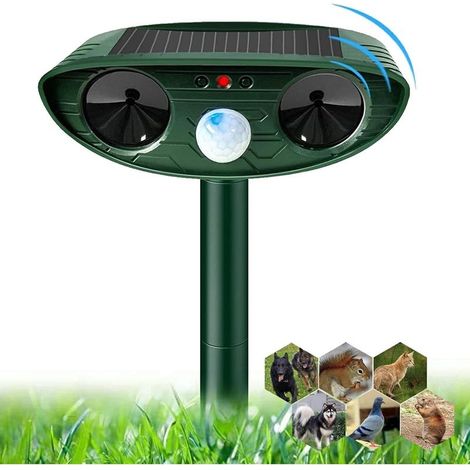 Répulsif Chat Ultrason, Répulsif Chat Exterieur, Répulsif pour Chats Solaire, répulsif à ultrasons avec Détecteur de Mouvement pour Jardin Cour Contre Les Chats Chiens Oiseaux Renards Rats (1/5)