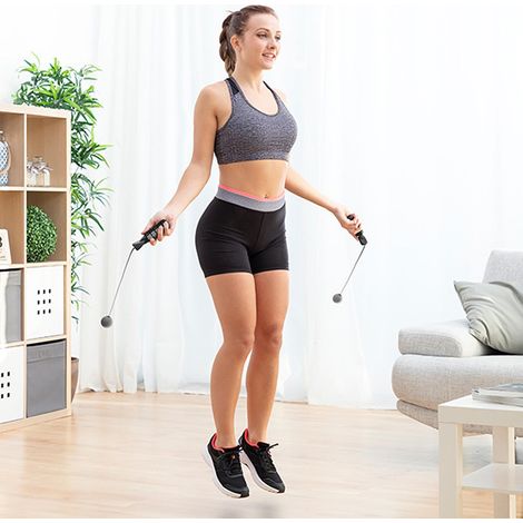 Cordless Jump Rope Skipping Ropeless Indoor Outdoor Train Fitness Skipping (1/5)
