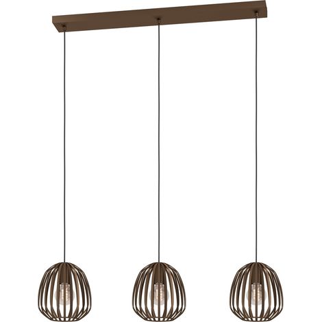 Lampe de table en bronze Espinal Ø 19,5cm - 3x E27 - 901098