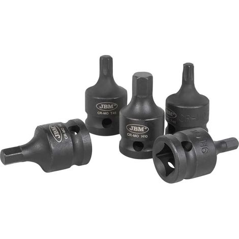 Chiavi e bussole jbm impact bits set alta resistenza 13 pezzi