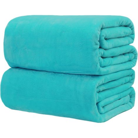 Plaid - Fleece - 150 x 200 cm - Polyester - Lavable En Machine - Pour Lit Canapé Chambre - 1 Pièce (1/5)