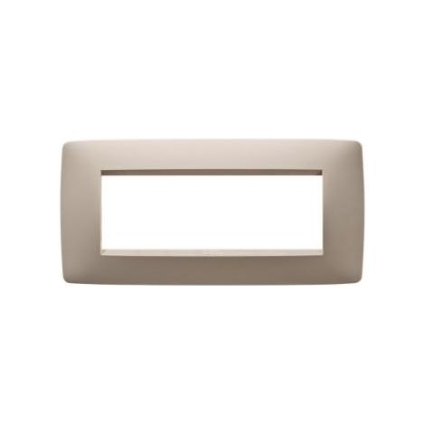 PLAQUE ONE 6P CHANVRE GEWISS GW16106TC